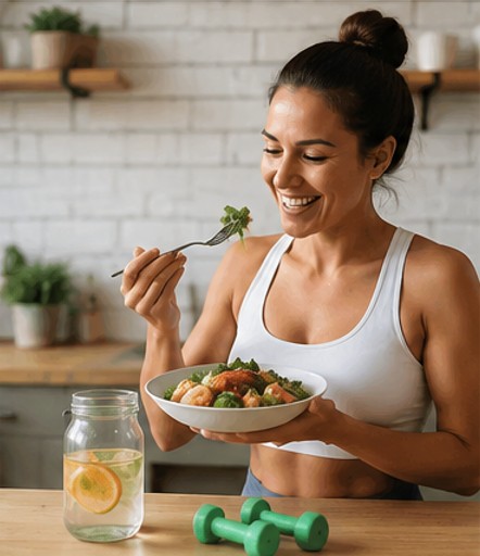 Healthy lifestyle support during semaglutide weight loss treatment